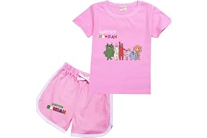 Ylelwoae Banban Kids tShirt and Shorts Set Horror Games Banban Character Tracksuit