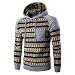 Produktbild Binggong Herren Hoodie Winter Freizeit Mit Kapuze Männer Drucken Strickjacke Kapuzenpullover Langarm Sweatshirt Jacke Mantel Abnutzung Outwear Sweatjacke Kapuzenjacke Oversize