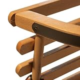 Winterexpress Holzschlitten mit Rückenlehne & Zugleine – Lehne -Kinderschlitten – Schlitten aus Holz Kinderschlitten NEU - 5