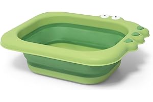 beberoad Bébé Lavabo Pliable, Dessin Animé Pliant Bébé cul Lavabo Bassin Extensible Visage Visage Lavabo pour Bébé Nourrissons Voyage en Plein Air Camping Randonnée