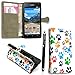 Produktbild Kamal Star® HUAWEI ASCEND P8 LITE PU LEDER CASE COVER HÜLLE ETUI TASCHE SCHALE + STYLUS (Multi Dog Cat Paw Print Book)