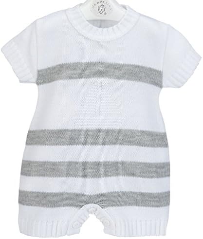 Dandellion Baby Boy Boat Knitted Spanish Romper (Newborn)