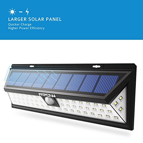 Mpow 2 Stück 54 LED Solarleuchte Außen Wasserdichte Solar Betriebene Lampe mit 120° Weitwinkel Bewegungs Sensor Solar für Garten, Terrasse, Wegbeleuchtung - 2