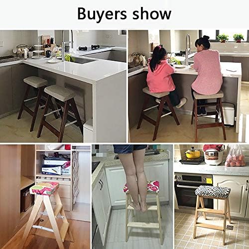 DEED Creative Shoes Stool-Step Stools Solid Wood Folding Household Kitchen Bench Portable Chair,Home Stool