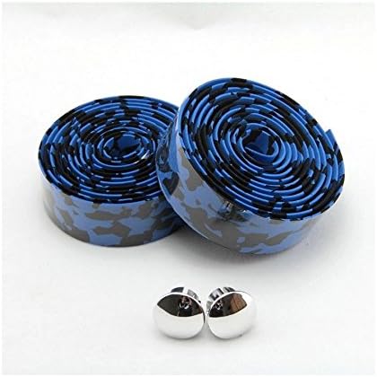 TCamouflage Series Comfort GEL Road Bike Handlebar Tape Bike Bar Tape with Reflective Bar Plugs