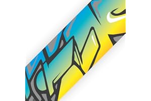 SuperDuperDecor - Graffiti Style - Bedroom Wall Border - Eco Friendly 1.3m Self Adhesive Strips - Multicolour