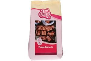 ‎FUNCAKES Mix für Fudge Brownie: Einfach zu verwendender, extrem fudgy Brownie mit reichem Schokoladengeschmack, Halal. 500 g.