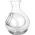 Clear Glass Sake Bottle Server with Hole Sake Pot Japanese Cold Sake Glasses Sake Carafe Bottle Sake Tank for Cold Warm Hot Sake Birthday Housewarming Set