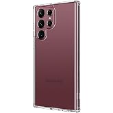 Zore Galaxy ile uyumlu S23 Ultra Kılıf Zore 2mm Anti Shock Silikon Renksiz