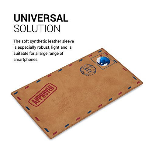 kwmobile Funda Fina para Smartphones con dise o de Sobre - Funda de Piel sint tica Delgada Funda Protectora Bolso Funda en marr n Claro - Compatible por ej con Samsung Apple reviews kwmobile Funda Fina para Smartphones con dise o de Sobre - Funda de Piel sint tica Delgada Funda Protectora Bolso Funda en marr n Claro - Compatible por ej con Samsung Apple