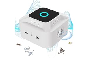WARDBES Odstraszacz szkodników Wtyczka ultradźwiękowa, odstraszacz gryzoni Wewnętrzne elektroniczne urządzenie sterujące szczurami ze światłami, ultradźwiękowy odstraszacz wiewiórek