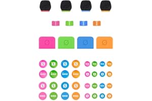 RØDE Colors 3 è un set di quattro filtri d'aria colorati, anelli di identificazione cavi, etichette e un set di adesivi per RODE Wireless GO, Wireless GO II e Lavalier II.