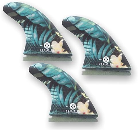 Koalition Surfboard Fins Fibreglass Waikiki L Futures Thruster Set