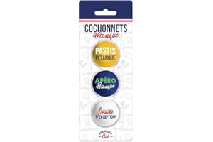 SUD TRADING COMPANY Lot de 3 cochonnets modèle pétanque Club