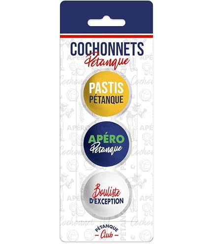 Lot De 3 Cochonnets Pétanque En Bois Poli THE REPLICANT - Avec Message, Pour Parties Estivales, Cadeau Original