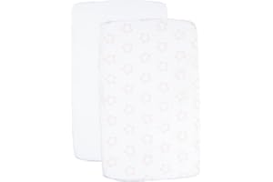 BUBBLIN - COCCOLA IL TUO BIMBO BUBBLIN Set Lenzuola Lettino Neonato 60x120 Coprimaterasso 100% Soffice Cotone per culle con sbarre e letto singolo bambino con misure (60 x 120 cm, Stella) (60 x 120 cm, Stella)