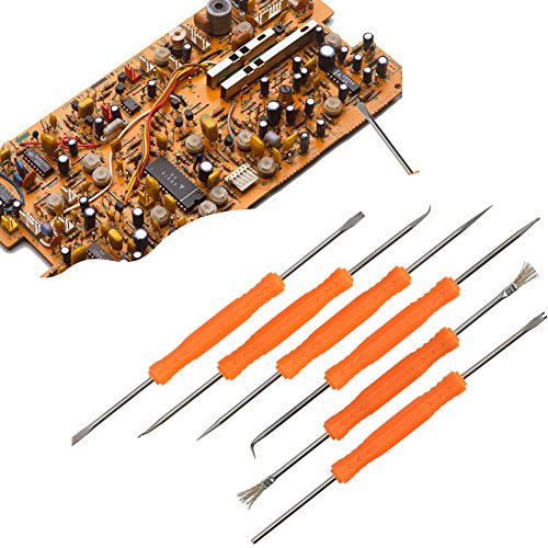 KYG Lötkolben Set 18er Elektro Lötset 60W 220V einstellbare Temperatur Schweißen 200-450 ℃ mit Lötspitzen Entlötpumpe usw. - 3