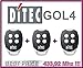 Produktbild 3 X Ditec GOL4 handsender, 4-Kanäle fernbedienung 433,92Mhz rolling code!!! 3 Stücke Top Qualität DITEC fernbedienungen für den besten Preis!!!