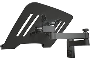 Drall Soporte de Pared Universal para portátil Netbook Tablet PC - Negro - con Placa adaptadora para portátil Estante Adaptador - Negro Modelo: L52B-IP3B