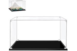 PARFCO Vitrine transparente acrylique Lego 21058 grande pyramide égyptienne Khufu Gizeh,boîte rangement anti-poussière modèle main compatible avec les briques Lego (modèle non inclus)(2mm)