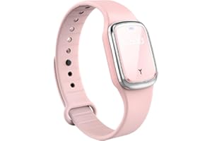 CLASHOP Bracciali Repellente per zanzare ad ultrasuoni, orologio da polso elettronico anti-zanzara con ricarica USB/impermeabile/riutilizzabile/portatile per escursionismo in campeggio all'aperto-rosa