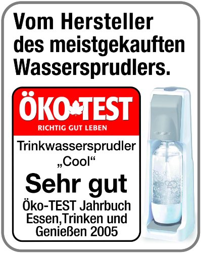 SodaStream Wassersprudler Crystal Megapack (mit 1 x CO2-Zylinder 60L und 3 x 0,6L Glaskaraffen), Titan-silber - 2