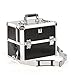Urbanity Professional Large Aluminium Beauty Makeup Trolley Case Black Croc