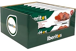 Iberitos - Crema de Lomo al Pimentón - Ideal para Untar Tostadas, Pan y Crackers - Ingredientes Selectos - Sin Gluten - Producto Fabricado en España - 16 Packs de 4 x 23 Gramos