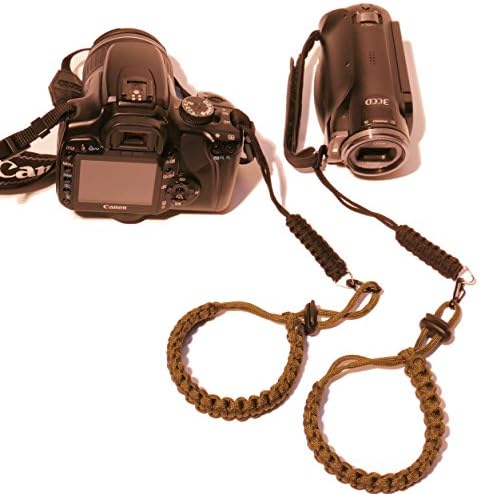 Cam Wrist Strap – Army Green paracord hook fastener for extra strength and quick swap, sold as a pair