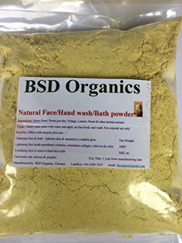 BSD Organics Natural Herbal face wash/bath powder - 400 gms BSD Organics Natural Herbal face wash/bath powder - 400 gms