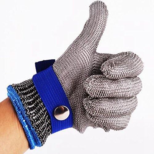 Glove Safety Cut Size M Proof Stab Resistant Stainless Steel Metal Mesh Butcher