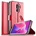 Produktbild KuGi Cubot X18 Plus Hülle, Cubot X18 Plus Wallet Case, Brieftasche Case Hülle PU Kunstleder Flip Case mit Standfunktion Kartenfächer und Bargeld für Cubot X18 Plus Smartphone.Rot