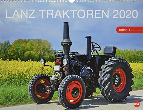 Starke Lanz Traktoren. Wandkalender 2020. Monatskalendarium. Spiralbindung. Format 44 x 34 cm