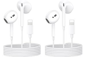 ANFERU iPhone 14 13 12 11 Kopfhörer mit Kabel, 2Pack [MFi-Zertifiziert] In Ear Kabelkopfhörer mit Mikrofon und HiFi Stereo Ohrhörer für iPhone14 Plus Pro Max/XR/XS/X/SE/8/7/iPad Air Mini Unterstützt alle iOS