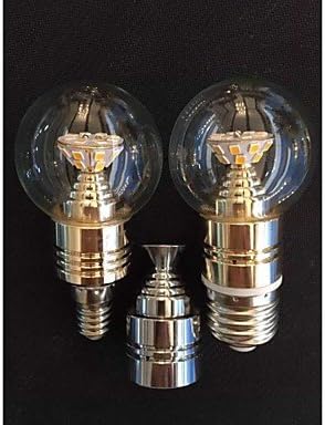ZJJ 0-5W E14/E26/E27 LED light bulb candle A5025 lumens LM warm white SMD SMD 2835500 decorative AC100-240/110-130 AC/AC85-265 v 1 , silver
