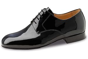 Werner Kern men’s dancing shoes, 28040 patent black, wide fit