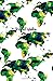 Produktbild Travel Notes: Green World Map Illustrations; 120 Pages Dotted Notebook Journal 5.25" X 8"; Compact and Easy to Carry for Everyday Use;  Design Book; ... Cover Design; Professionally Designed