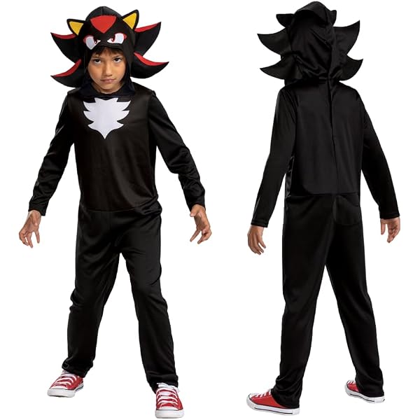 Costume Sonic 3 Per Bambino 5-6 Anni: Con Cappuccio, Orecchie E Aculei, Ufficiale - 2