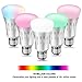 Produktbild Intelligente Glühbirne, RGBCW-WLAN-LED-Glühlampe, mehrfarbig, dimmbar, kein Hub erforderlich, kostenlose ferngesteuerte APP, kompatibel mit Amazon Alexa und Google Home, 60 W (5 Pack)