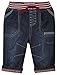 M&Co Baby Boy Denim Jersey Lined Turn Up Hem Trousers Denim 12/18 Mnth
