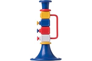 LEEINTO Piccolo strumento musicale a tromba in plastica per bambini dai 3 anni in su