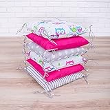 Amilian® Baby Nestchen Bettumrandung 210 cm Design8...