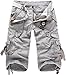 Produktbild TDOLAH herren kurze Hose Shorts 3/4 Arbeitshose Bundhose (ASIAN 29(EUR 28), hellgrau)