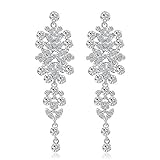 📿1 Paar Ohrringe TIREOW Fashion Zirkon Ohrringe Diamantbesetzter Liebesherzohrring für Mädchen Women Girlfriend