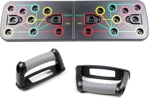 WALI'S PARADISE 9 in 1 Push Up Board Fitness Workout Training Gym Home Exercise Band Muscle Exercise Workout Board Gym Training Muscle Board Home Gym Fitness Equipment 4pcs