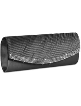 CASPAR TA291 Damen Satin Clutch