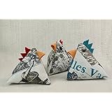 Drei verrückte Hühner für Ihre Osterdekoration - 11 x 11 x 11 cm