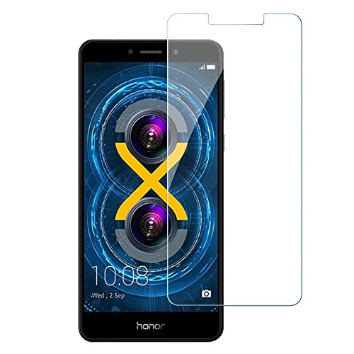 EasyAcc Honor 6X Folie, Anti-Kratz Ultra Klar mit 9H Härte für Huawei Honor 6X Schutzfolie - (Bewusst Kleiner Als Das Display, Da Dieses Gewölbt Ist.)