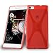 Produktbild Huawei P8 MAX Silikonhülle in ROT von Cadorabo - X-Line Design TPU Schutzhülle für Huawei P8 MAX – Handyhülle Bumper Case Backcover in INFERNO ROT