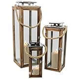 garten laternen set Über den seitlich angebrachten Verschluss kann jedes Windlicht mit einer Lichtquelle oder Dekomaterial bestückt werden